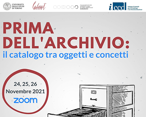 Prima dell archivio il catalogo tra oggetti e concetti Istituto